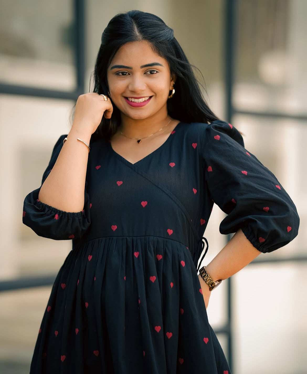 Cotton valentine gown