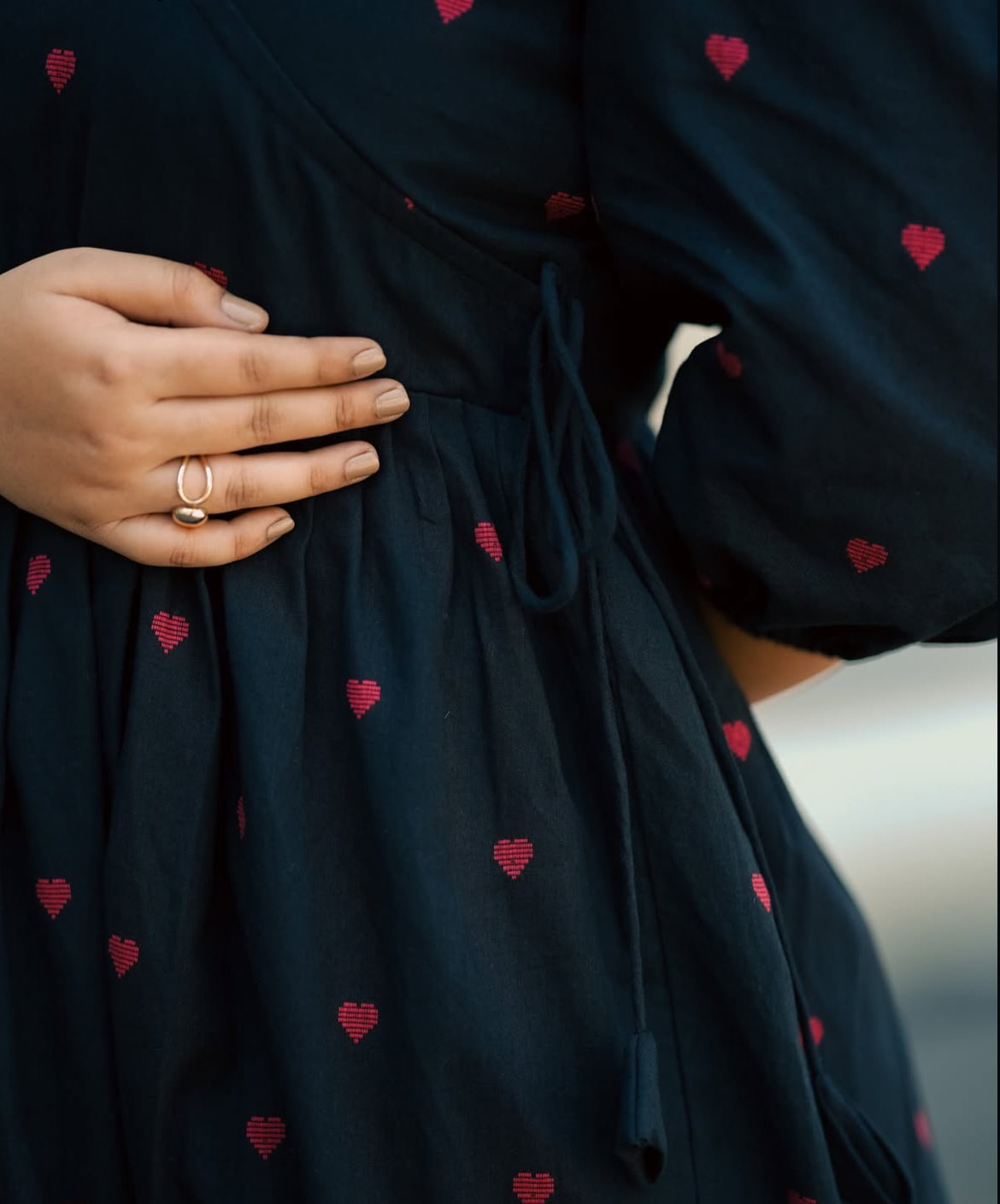 Cotton valentine gown