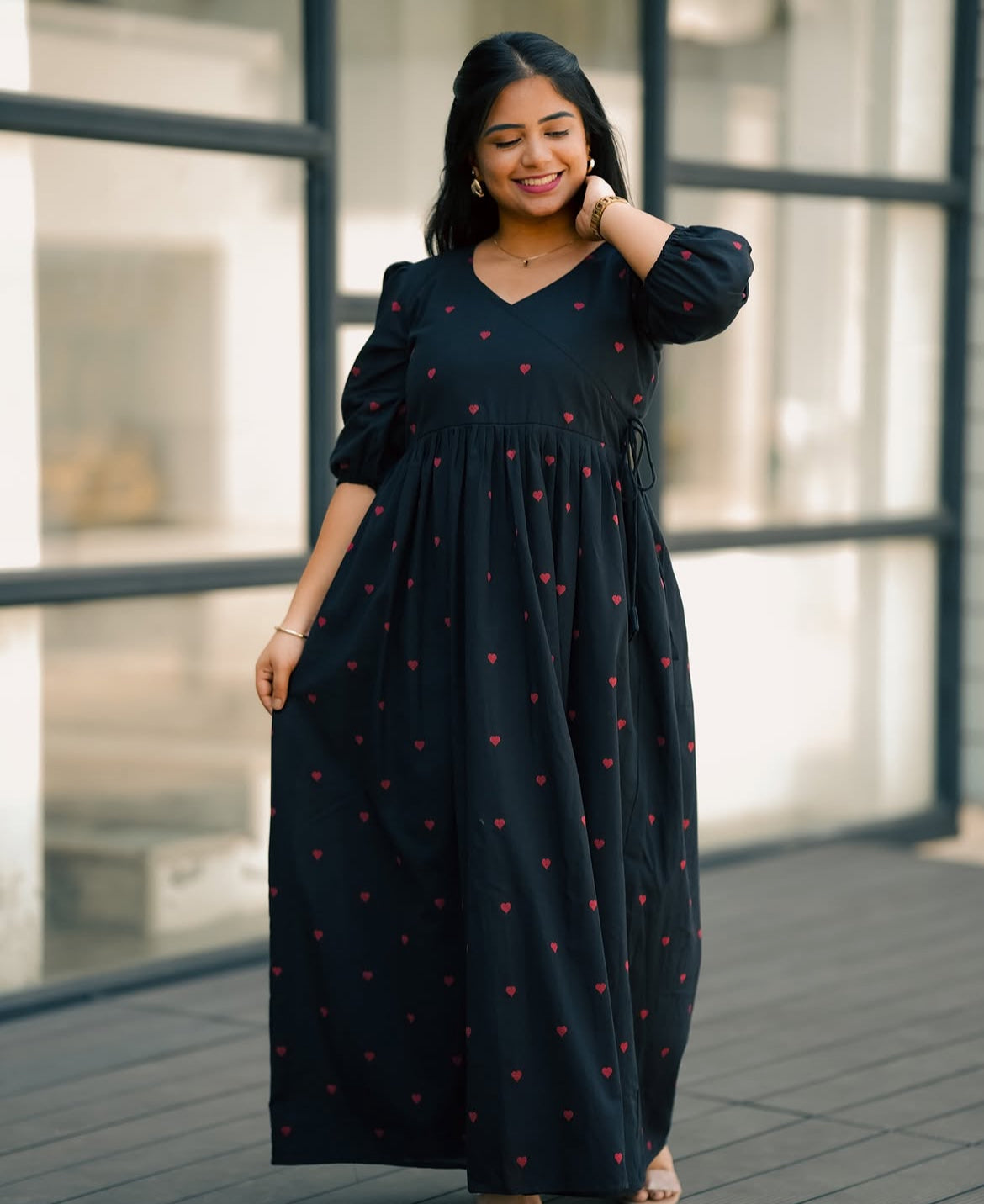Cotton valentine gown