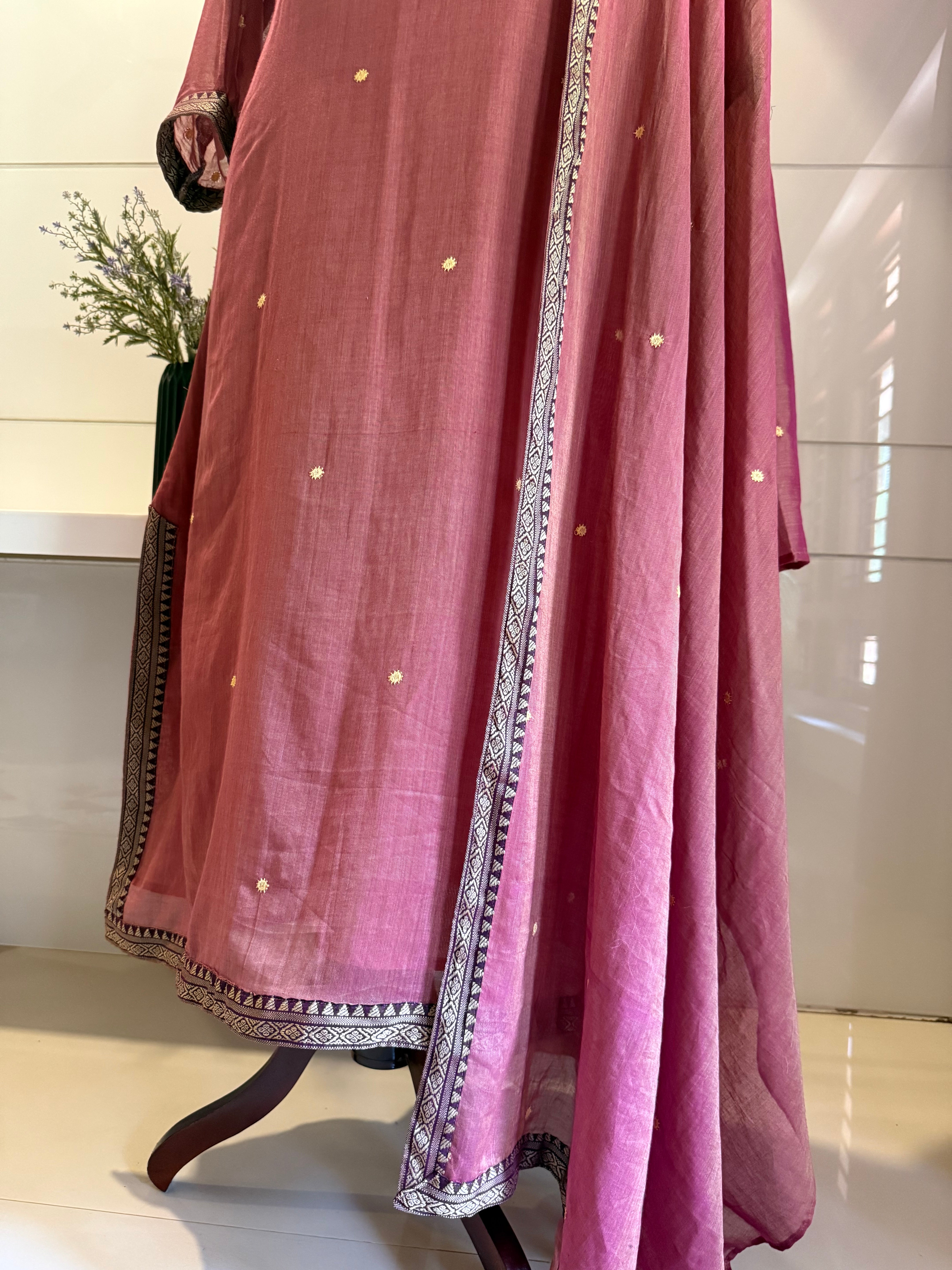 Blush narayanpet suit set