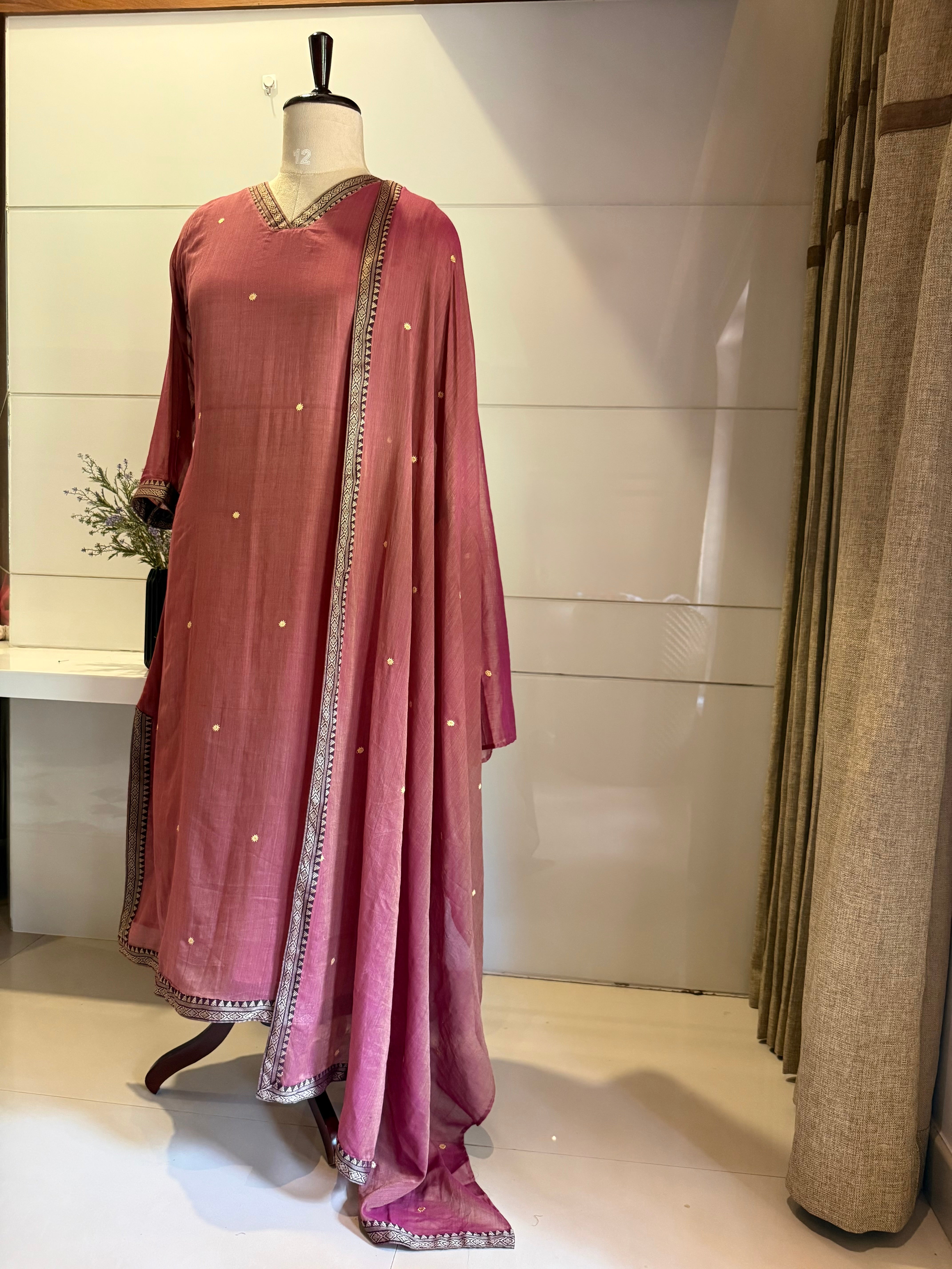 Blush narayanpet suit set