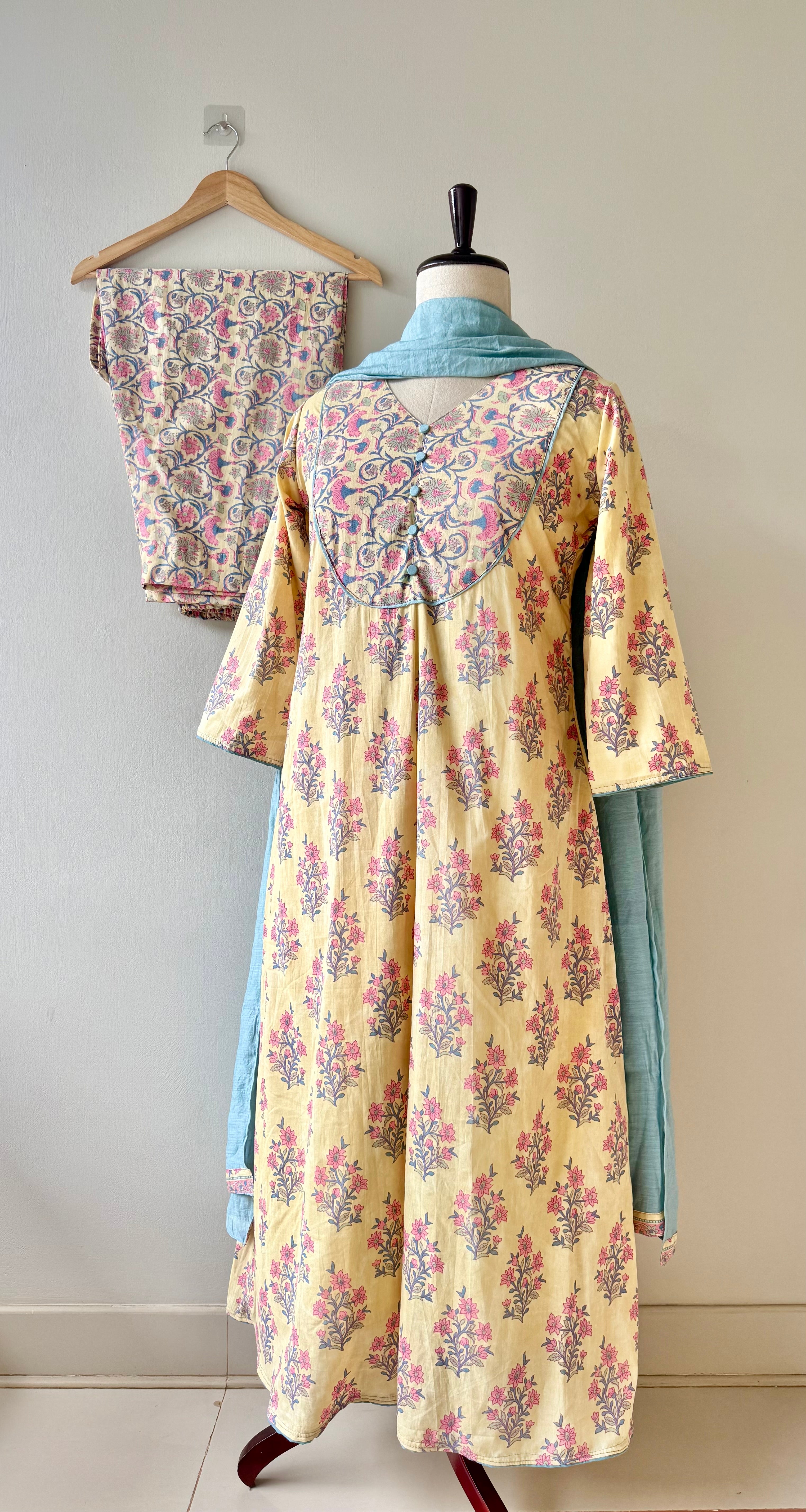 Cotton floral suit set