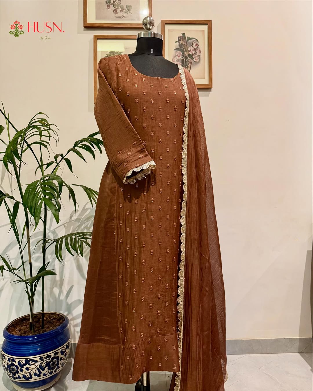 Shade of chocolate brown